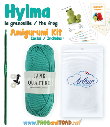 Amigurumi Crochet Kit - HYLMA la grenouille the frog - FROGandTOAD Créations ©